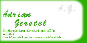 adrian gerstel business card